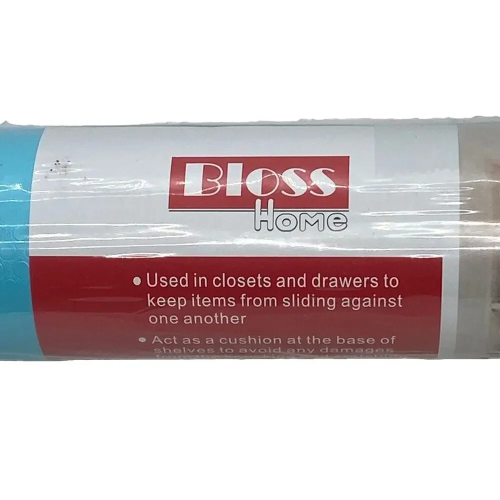 Bloss Home One Roll Blue Shelf Liner Protective Mat Plastic EVA 30 x 450 cm New
